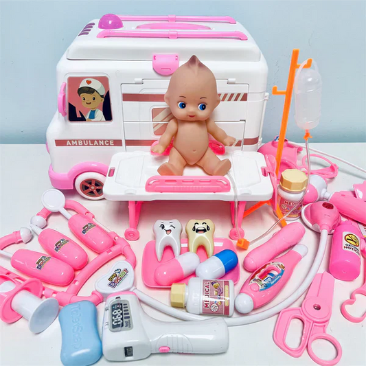 Ambulance Play Doctor Toy with Stethoscope (52pcs) – Inspire Future Healthcare Heroes | CutePopToy