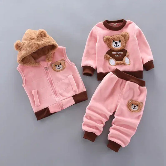 The Perfect Winter Outfit: Baby Cold Weather Thickened Bear Set Review