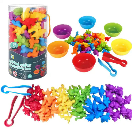 Top Features of the Rainbow Animal Matching Montessori Toy