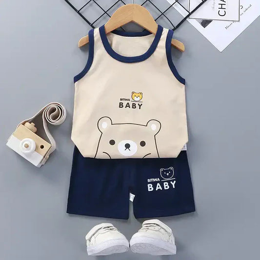 A Parent's Guide to the Summer Bear Kids Cotton Vest and Shorts Set: A Must-Have for Summer Fun
