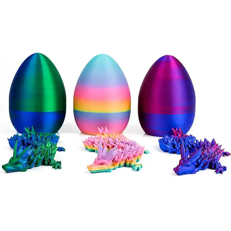 3D Printed Mystical Dragon Egg Crystals - CutePopToy