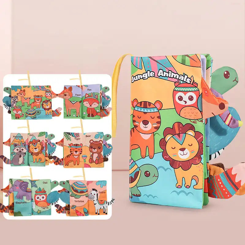 3D Tail Baby Sensory Cloth Book - CutePopToy