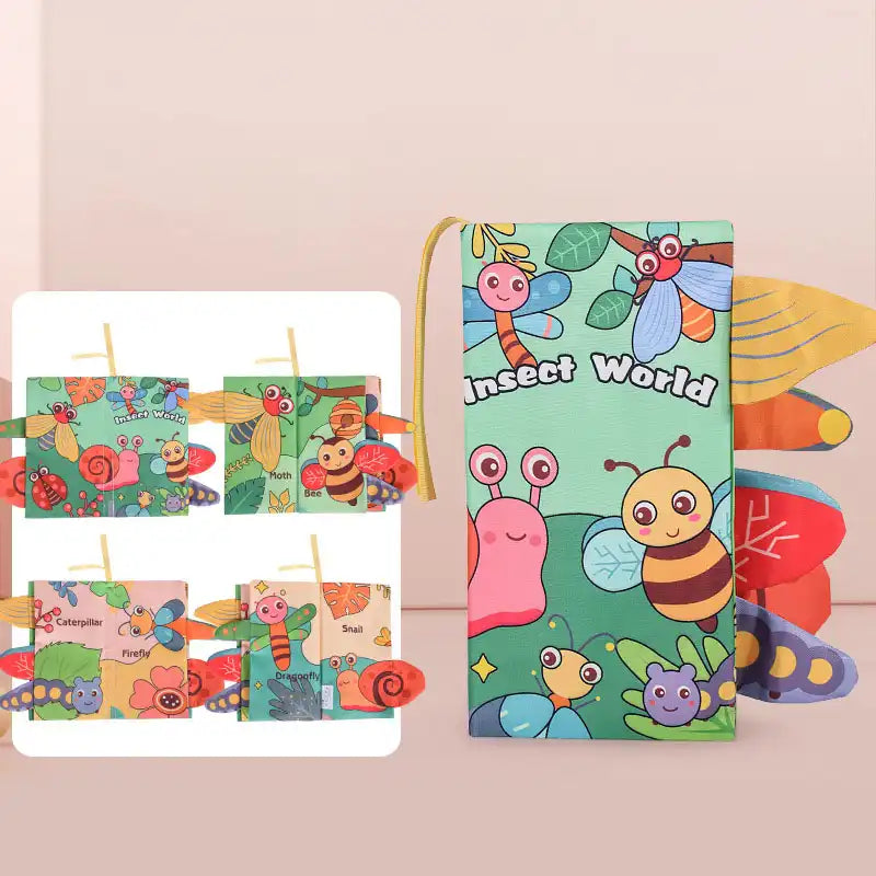 3D Tail Baby Sensory Cloth Book - CutePopToy
