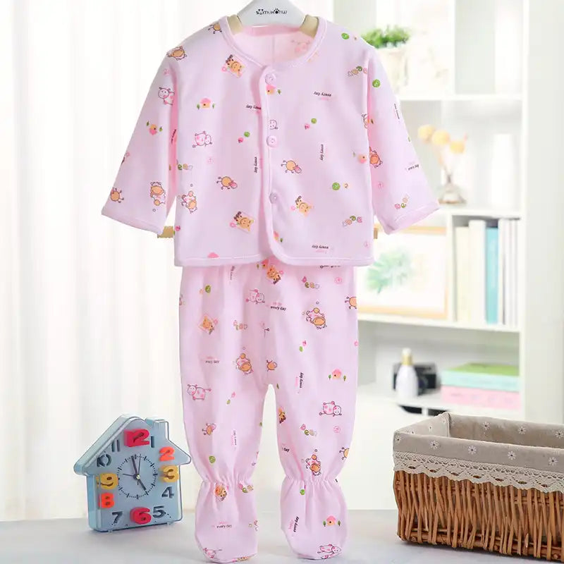 5-Piece Newborn Cotton Outfit Set for 0-3 Months