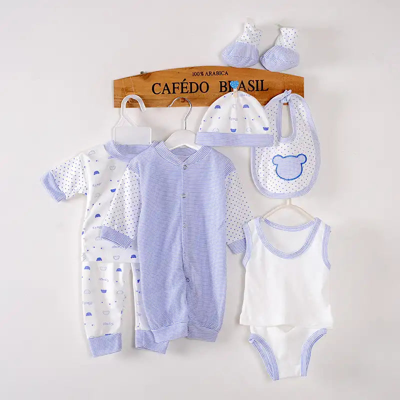 8 Piece Cute Bear Cotton Newborn Clothing Set (0-6 Months)