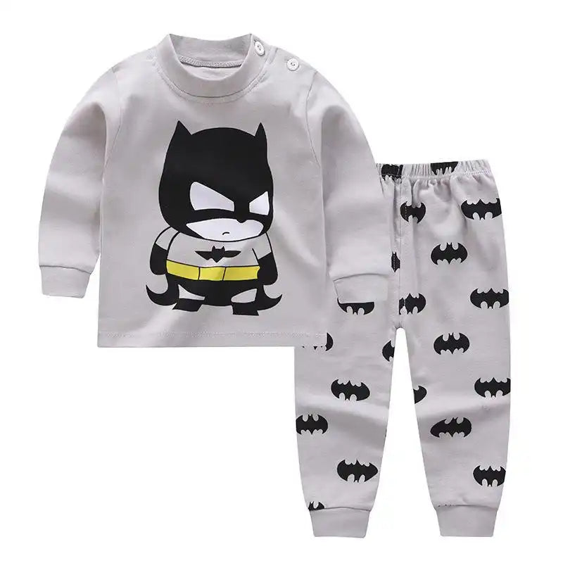 Adorable Animal Print Cotton Pajama Set for Kids