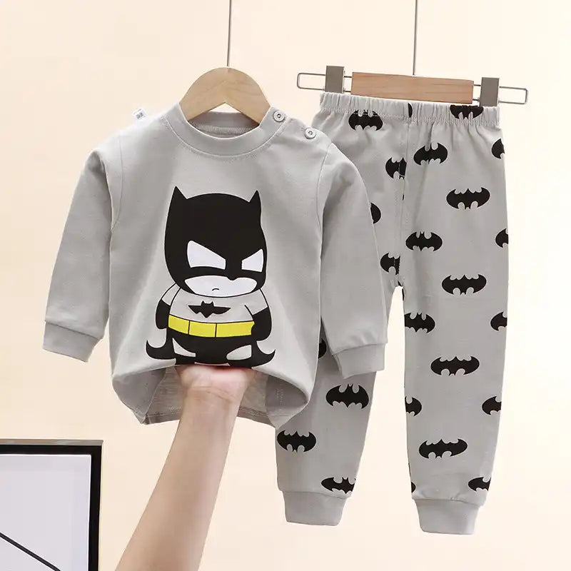 Adorable Animal Print Cotton Pajama Set for Kids