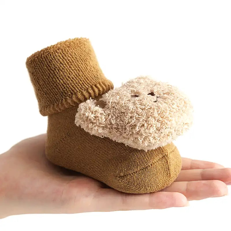 Baby Bear Slipper Socks Anti-slip Rubber Dot Floor Socks - CutePopToy