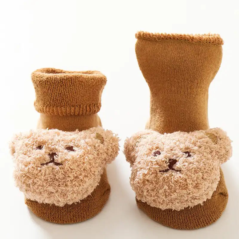 Baby Bear Slipper Socks Anti-slip Rubber Dot Floor Socks - CutePopToy