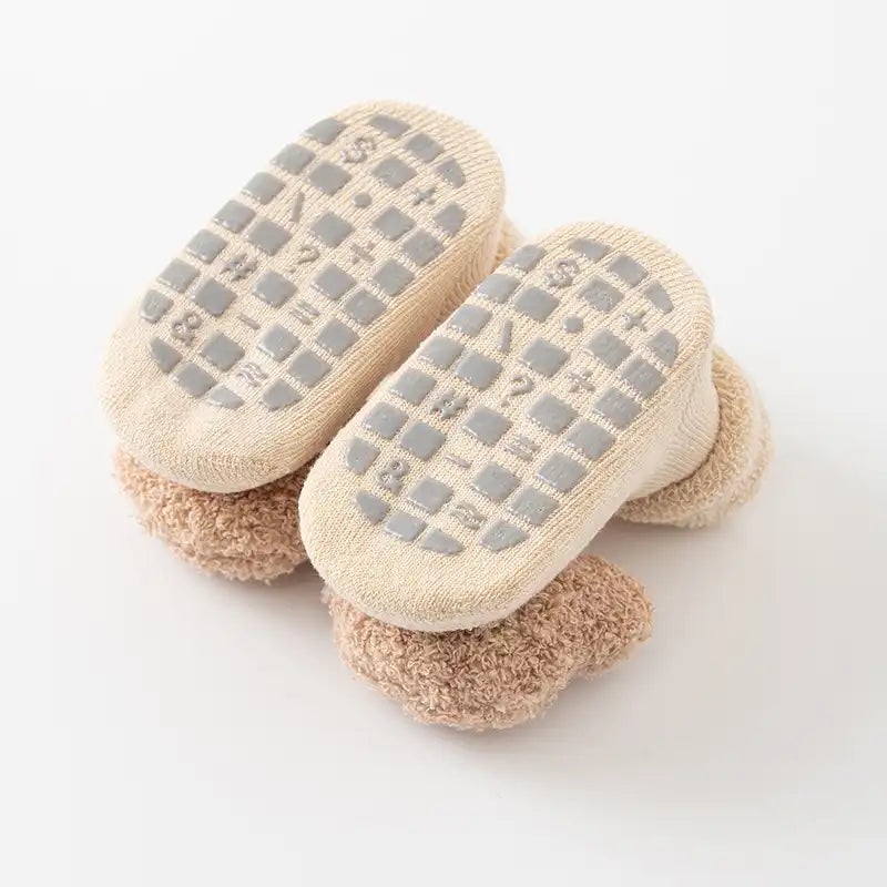 Baby Bear Slipper Socks Anti-slip Rubber Dot Floor Socks - CutePopToy