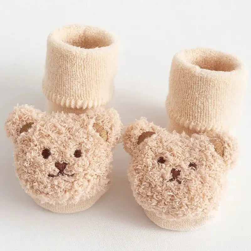 Baby Bear Slipper Socks Anti-slip Rubber Dot Floor Socks - CutePopToy