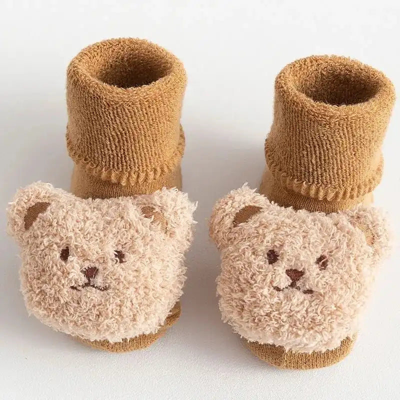 Baby Bear Slipper Socks Anti-slip Rubber Dot Floor Socks - CutePopToy