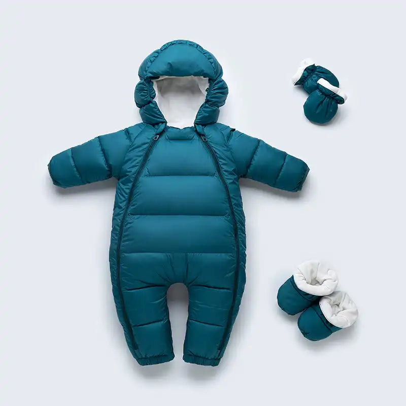 Baby Down Jacket Sleeping Bag Onesie Winter Snow Suit