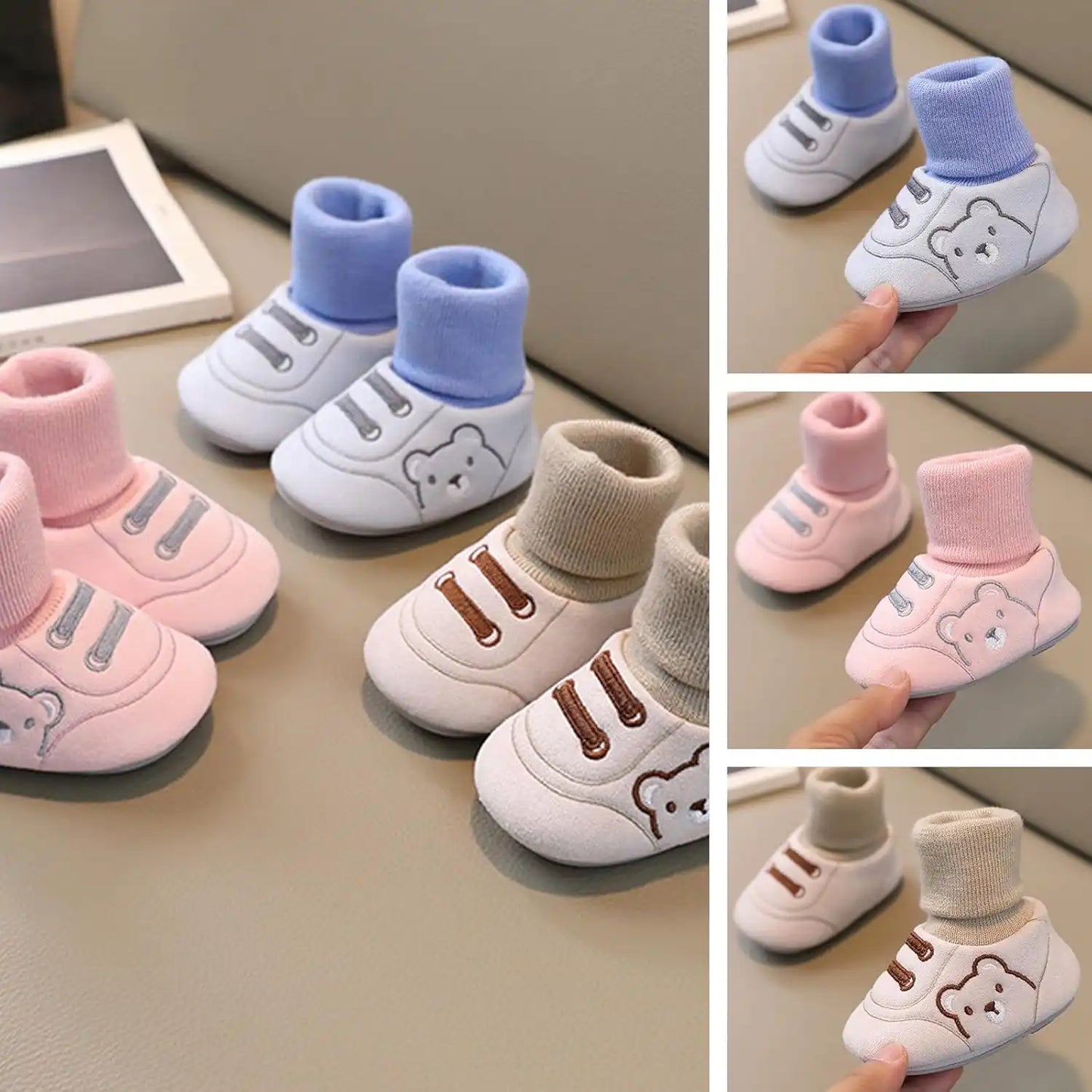 Baby Winter Shoes Cute Bear Warm Toddler Boots - CutePopToy