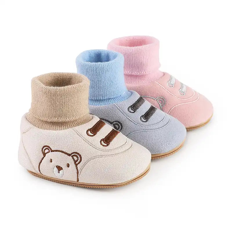 Baby Winter Shoes Cute Bear Warm Toddler Boots - CutePopToy