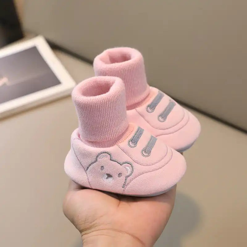 Baby Winter Shoes Cute Bear Warm Toddler Boots - CutePopToy