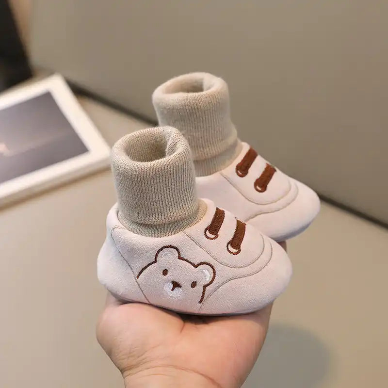 Baby Winter Shoes Cute Bear Warm Toddler Boots - CutePopToy