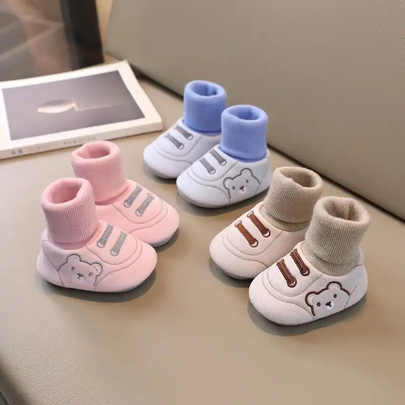Baby Winter Shoes Cute Bear Warm Toddler Boots - CutePopToy