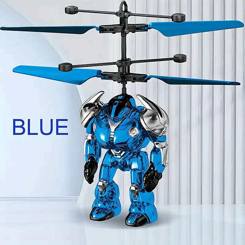 Children's Gesture Controlled Infrared Flying Mecha Warrior Toy - CutePopToy