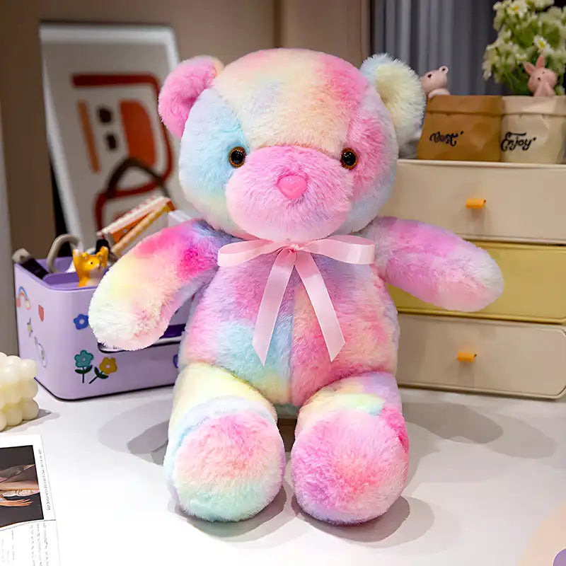 Colorful Glowing Plush Bear 3D Plush Toy (50cm) - CutePopToy