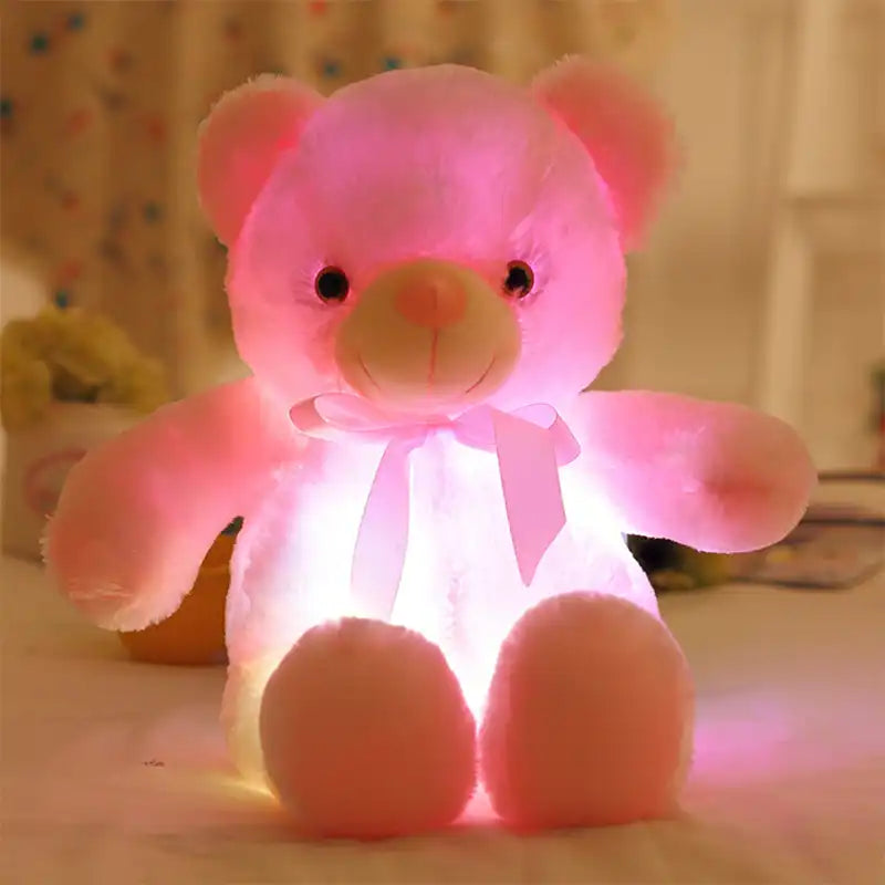 Colorful Glowing Plush Bear 3D Plush Toy (50cm) - CutePopToy