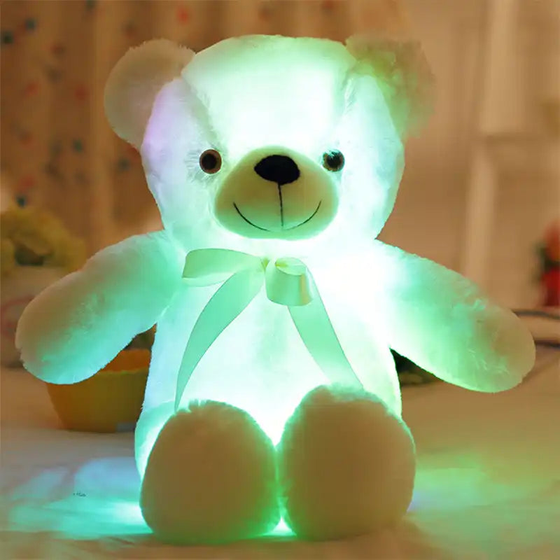 Colorful Glowing Plush Bear 3D Plush Toy (50cm) - CutePopToy