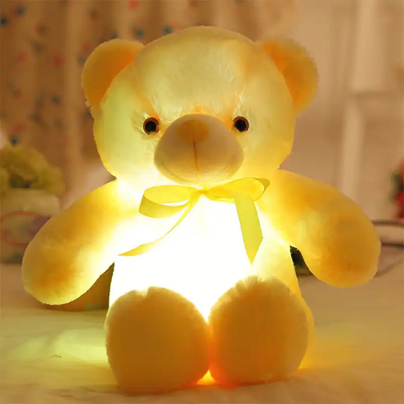 Colorful Glowing Plush Bear 3D Plush Toy (50cm) - CutePopToy