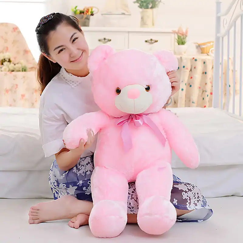 Colorful Glowing Plush Bear 3D Plush Toy (50cm) - CutePopToy