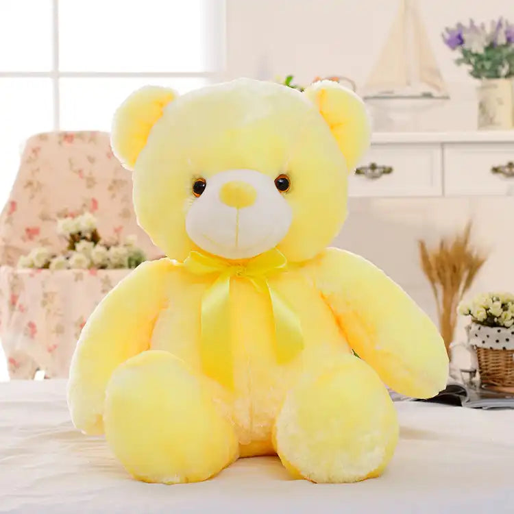 Colorful Glowing Plush Bear 3D Plush Toy (50cm) - CutePopToy