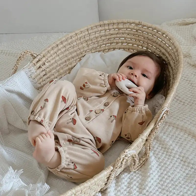 Cute Fruit Pattern Newborn Cotton Bodysuit