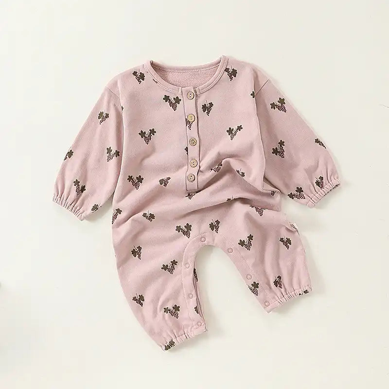 Cute Fruit Pattern Newborn Cotton Bodysuit