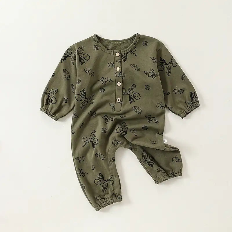 Cute Fruit Pattern Newborn Cotton Bodysuit