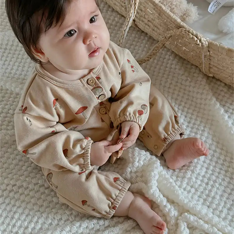 Cute Fruit Pattern Newborn Cotton Bodysuit