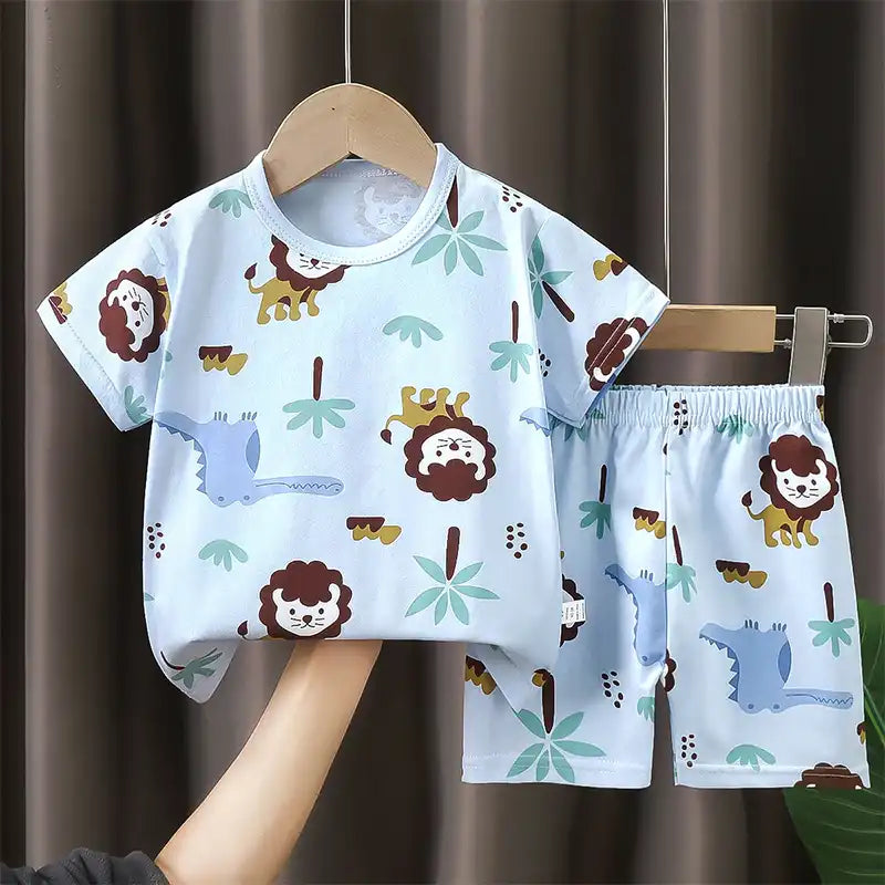 Fun Cotton Summer Ensemble for Boys and Girls