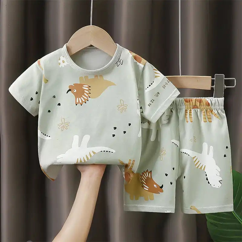 Fun Cotton Summer Ensemble for Boys and Girls
