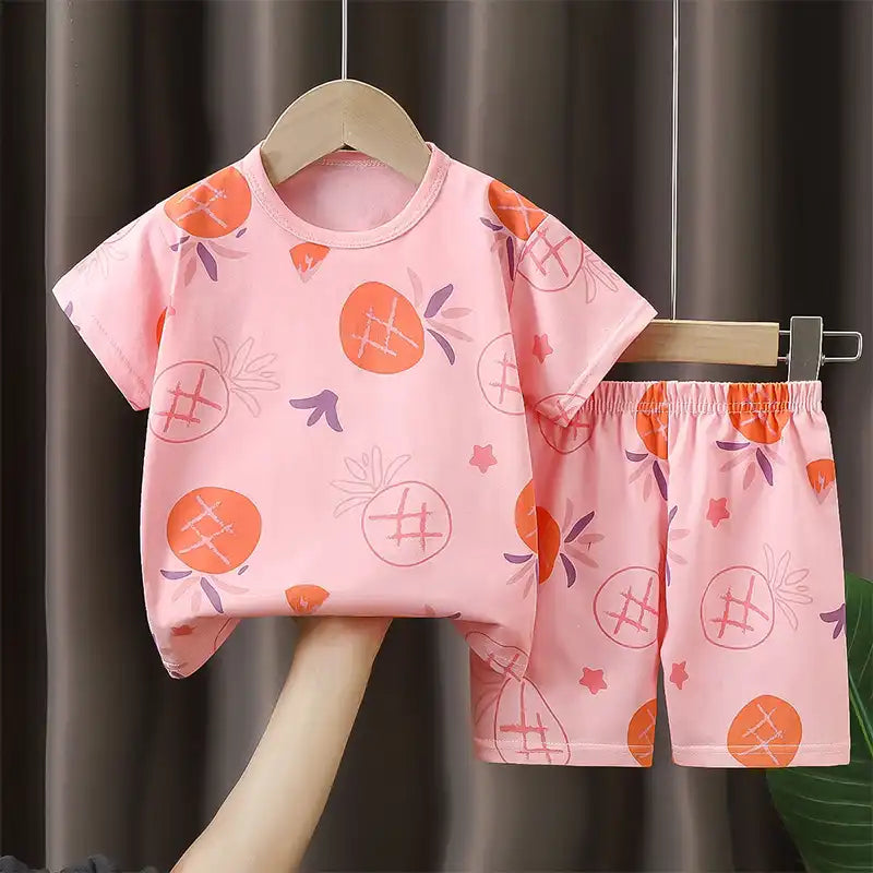 Fun Cotton Summer Ensemble for Boys and Girls