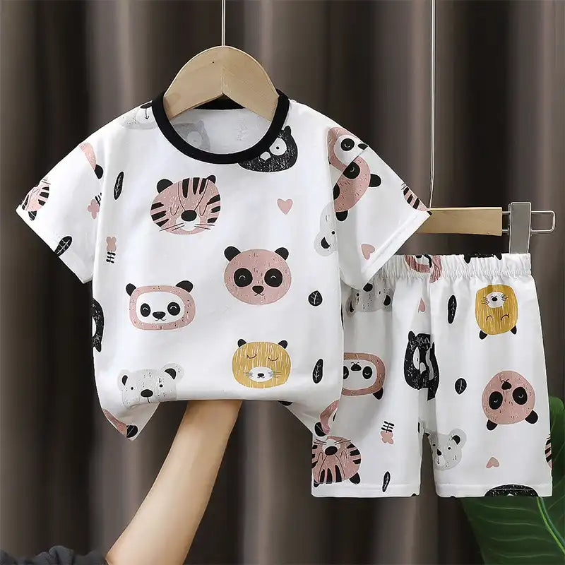 Fun Cotton Summer Ensemble for Boys and Girls