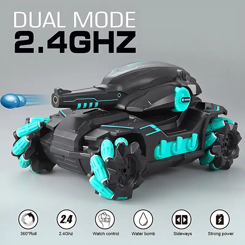 Gesture-Sensing Dual RC Tank Toy with Water Bombs