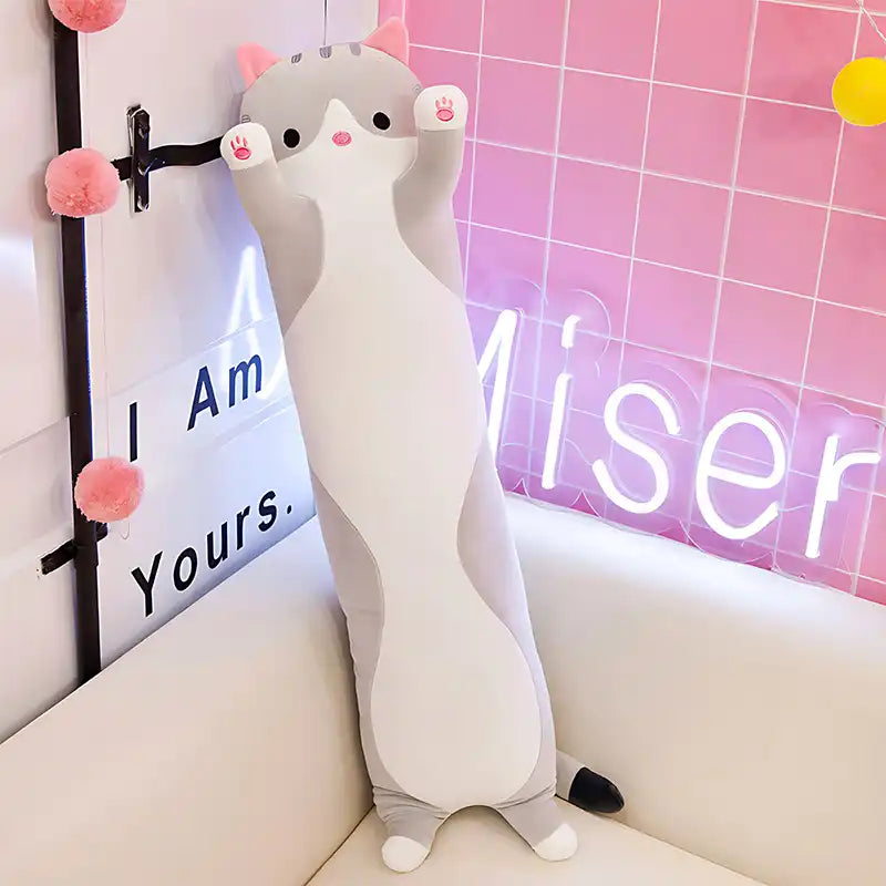 Kawaii Design Cat Plush Toy Sleeping Pillow - CutePopToy