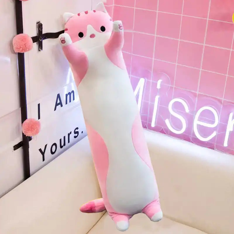 Kawaii Design Cat Plush Toy Sleeping Pillow - CutePopToy