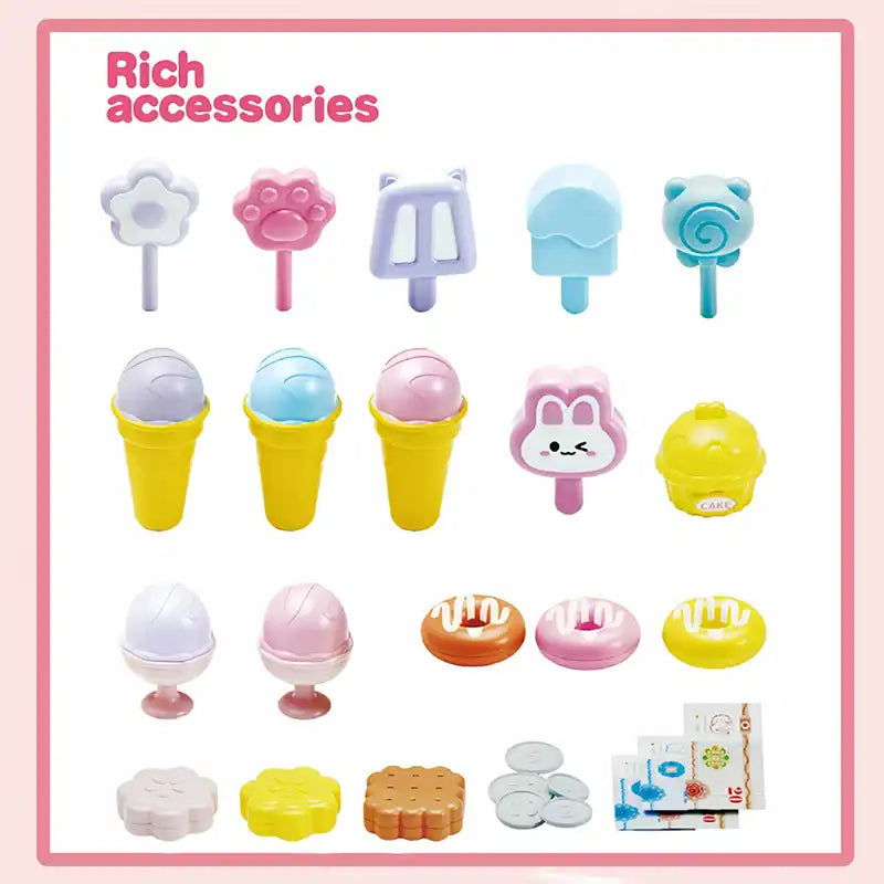 Montessori Ice Cream Truck Playset for Ages 3-5 - CutePopToy