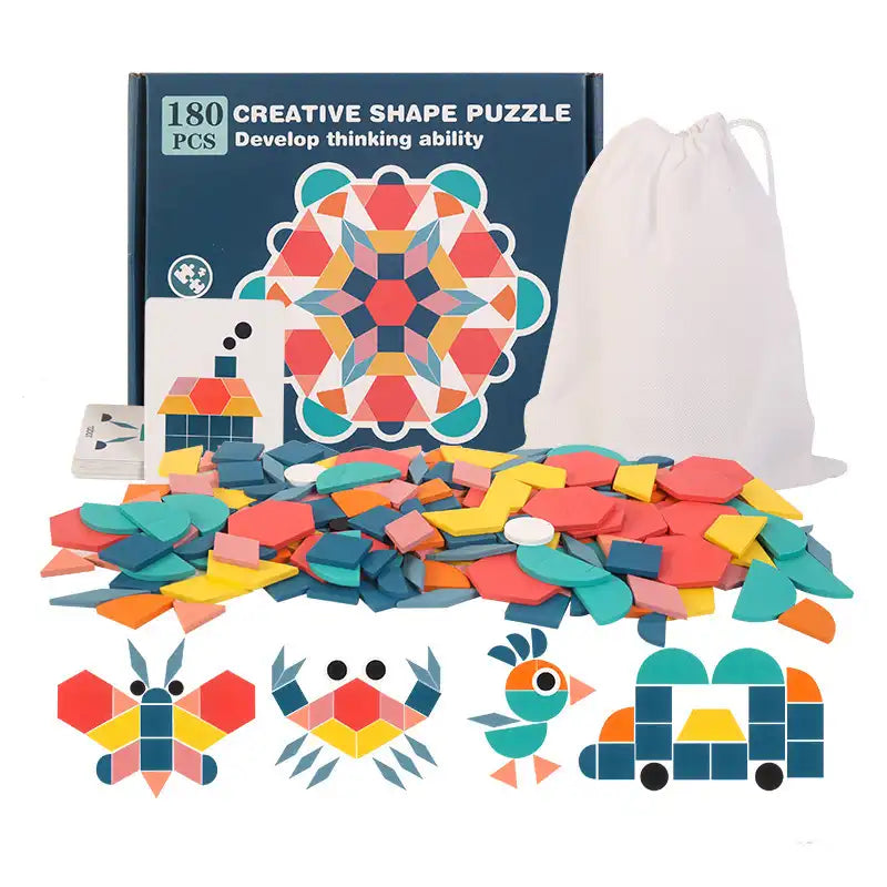 Montessori Kids 3D Shape Puzzle - CutePopToy