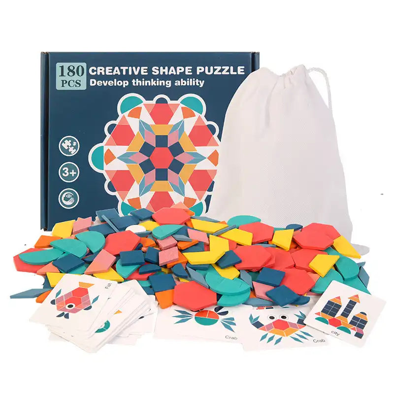 Montessori Kids 3D Shape Puzzle - CutePopToy