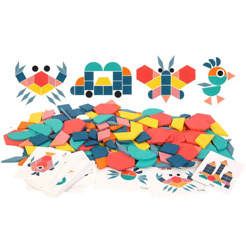 Montessori Kids 3D Shape Puzzle - CutePopToy