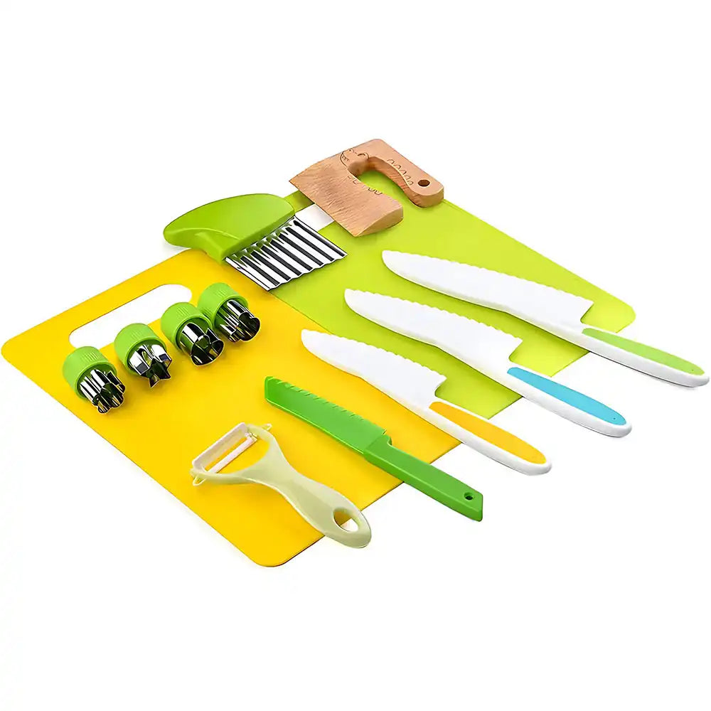 Montessori Kids Kitchen Tool Set (13 Pieces) - CutePopToy