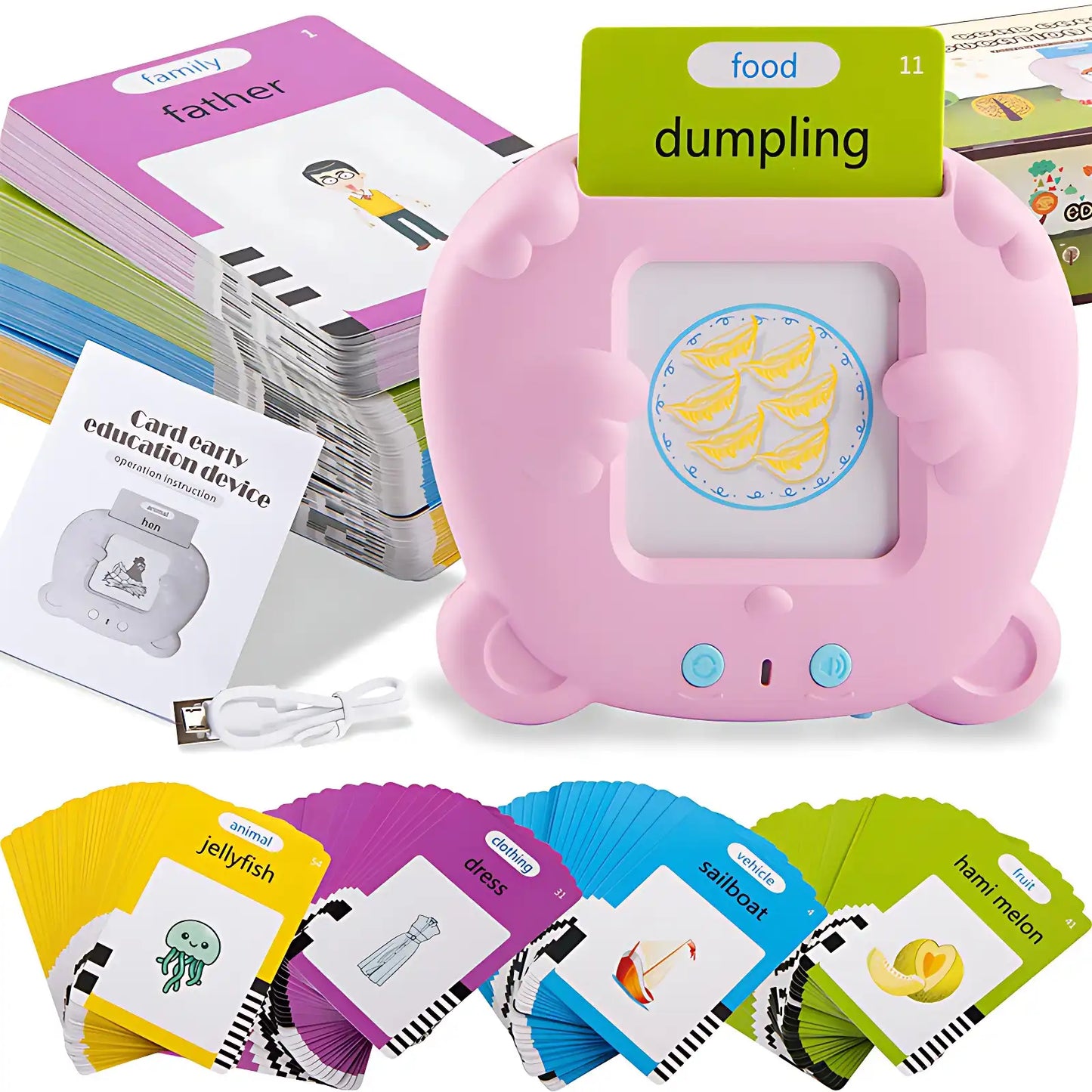 Montessori Learning Cards Toys with 255 Sight Words for Children - CutePopToy