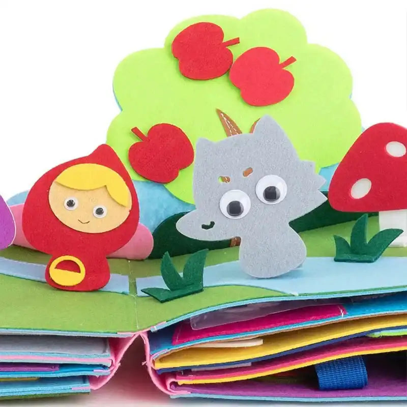 Montessori Life Skills Sensory Inspiration Felt Book - CutePopToy