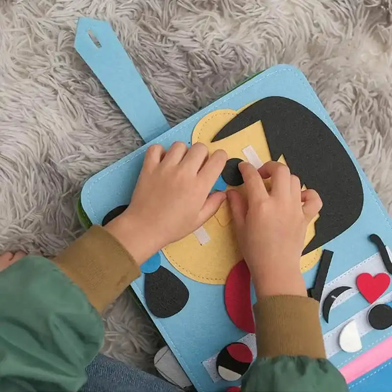 Montessori Life Skills Sensory Inspiration Felt Book - CutePopToy