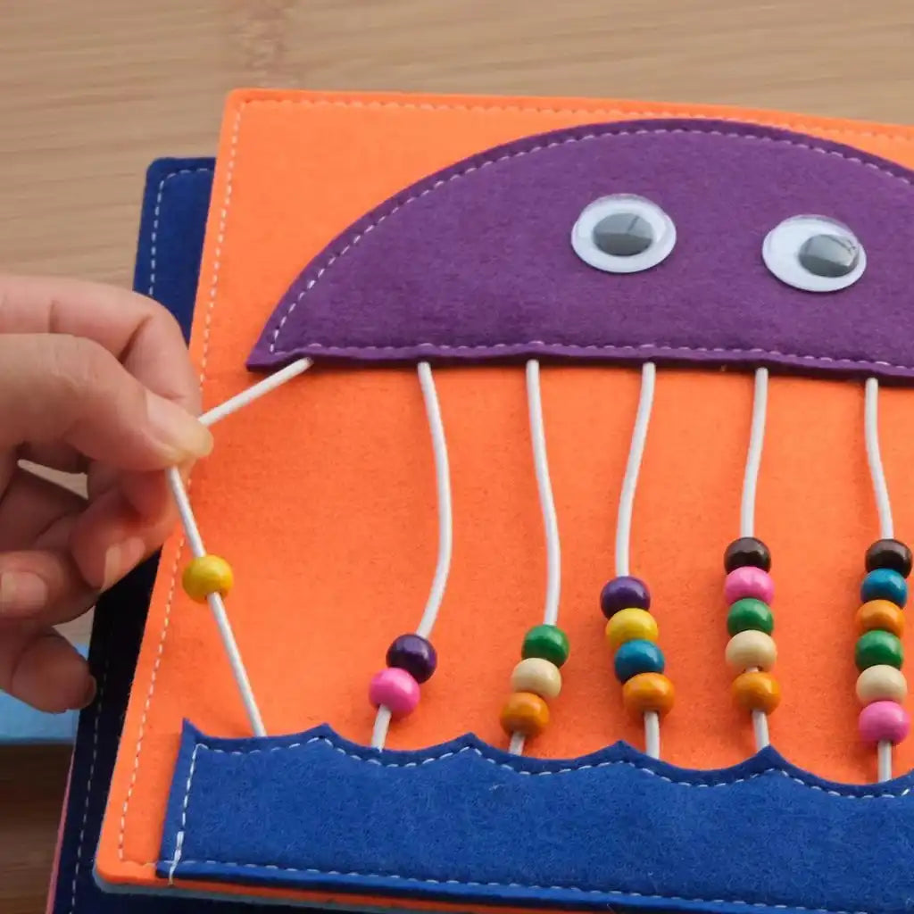 Montessori Life Skills Sensory Inspiration Felt Book - CutePopToy
