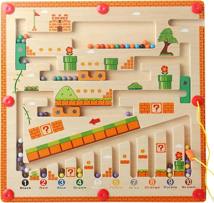 Montessori Magnetic Maze Puzzle Board - CutePopToy